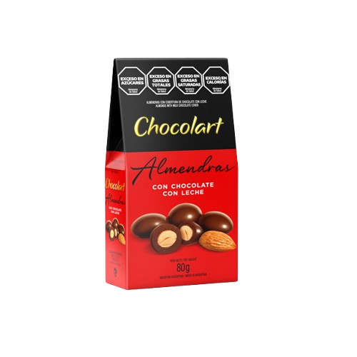 Almendras cob. Leche x 80 gr